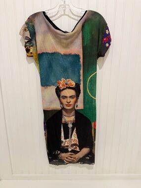 Petit Pois Viviana G Frida Portrait Shift Dress S